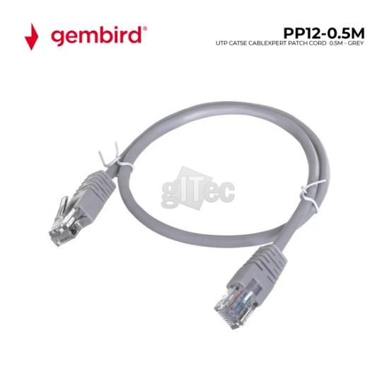 სურათი GEMBIRD Cablexpert PP12-0.5M CAT5e UTP 0.5M GREY