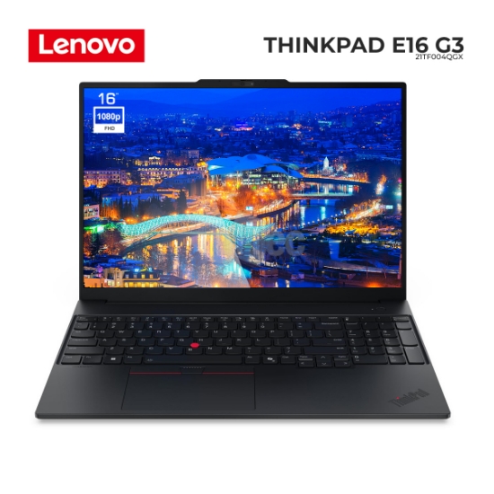 სურათი ნოუთბუქი LENOVO THINKPAD E16 G3 21TF004QGX 16" Core 7 240H 16GB DDR5 512GB SSD M.2 BLACK