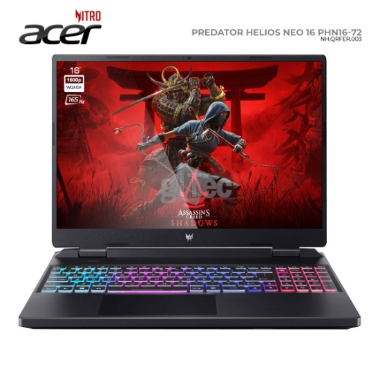 სურათი ნოუთბუქი ACER PREDATOR HELIOS NEO 16 PHN16-72 NH.QRFER.003 16" i7-14650HX RTX4060 DDR5 16GB 1TB M.2