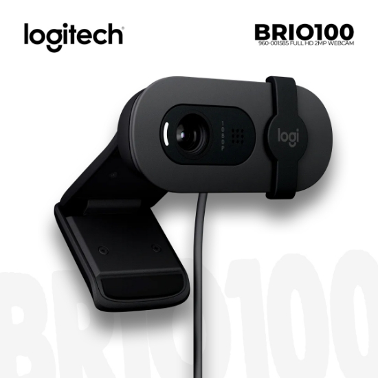 Picture of WEB CAM LOGITECH Brio 100 960-001585 FHD 2MP W/MIC USB GRAPHITE