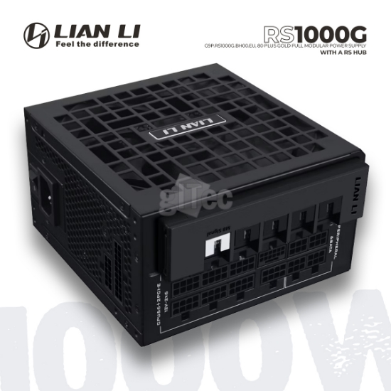 სურათი კვების ბლოკი LIAN LI RS RS1000G G9P.RS1000G.BH00.EU 1000W 80 PLUS GOLD FULL MODULAR BLACK