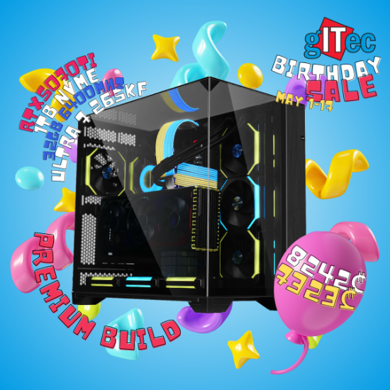 Picture of Premium PC Build Intel Ultra 7 265KF 32GB 1TB NVME RTX5070Ti 16GB