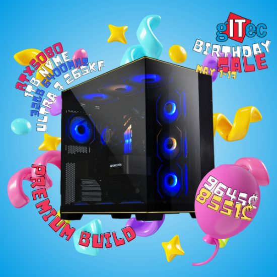 Picture of Premium PC Build Intel Ultra 7 265KF 32GB 1TB NVME RTX5080 16GB