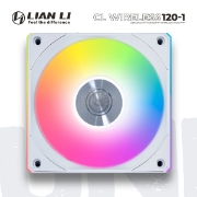 Picture of CASE FAN LIAN LI UNI FAN CL WIRELESS 120-1 BLACK REVERSE BLADE G99.12RCL1W1W.00 WHITE