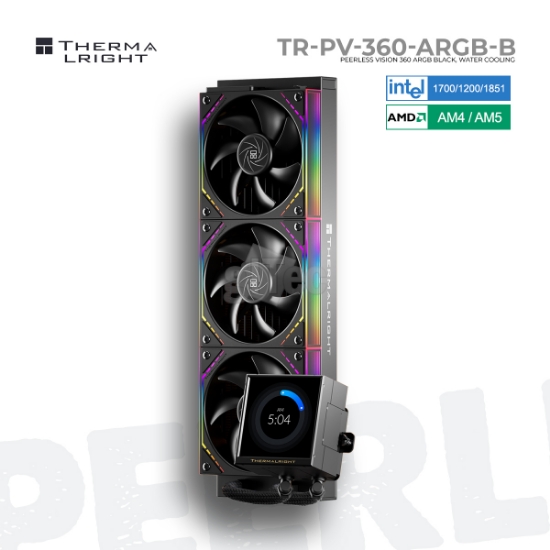 Picture of WATER COOLING SYSTEM THERMAL RIGHT PEERLESS VISION 360 ARGB BLACK