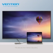 სურათი VENTION CNDHB 8-in-1 USB-C DOCKING STATION TYPE-C TO HDMI/USB3.0*3/RJ45/TF/SD/PD