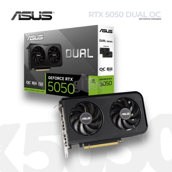 სურათი ვიდეო დაფა ASUS Dual GeForce RTX 5050 8GB OC GDDR6 90YV0N72-M0NA00