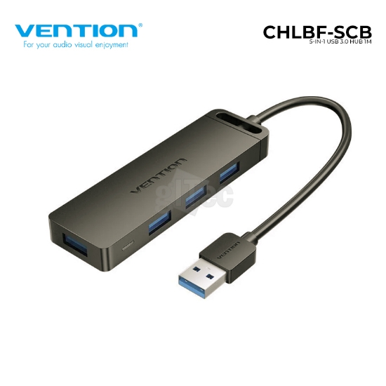 სურათი VENTION CHLBF-SCB 5-IN-1 USB3.0 HUB BLACK