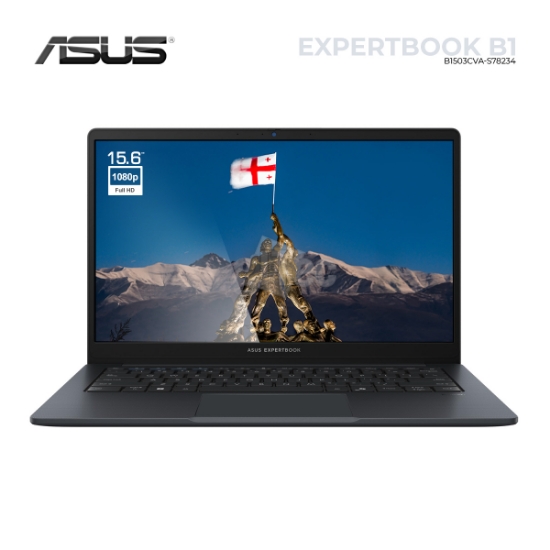 სურათი ნოუთბუქი ASUS ExpertBook B1 B1503CVA-S78234 15.6" FHD INTEL CORE 5 120U 16GB DDR5 512GB M.2