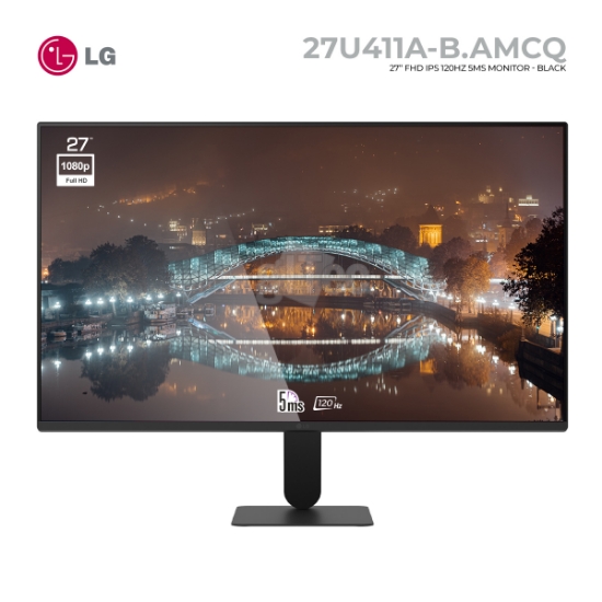 სურათი მონიტორი LG 27U411A-B.AMCQ 27" FHD IPS 120HZ 5MS BLACK