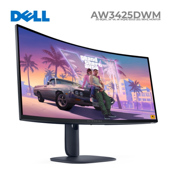 სურათი მონიტორი DELL Alienware AW3425DWM 210-BQWL CURVED 34" UWQHD IPS 180Hz 1MS BLACK