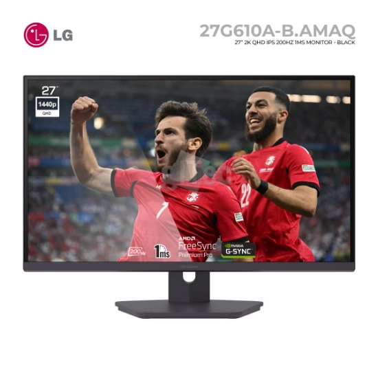 სურათი მონიტორი LG UltraGear G6 27G610A-B.AMAQ 27" 2K QHD IPS 200HZ 1MS BLACK