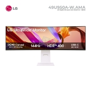 სურათი მონიტორი LG UltraWide 49U950A-W.AMA 49" Curvature 3800R DQHD IPS 144HZ 5MS WHITE