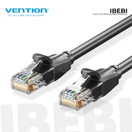 სურათი VENTION IBEBI CAT6e UTP Patch Cord 3M BLACK