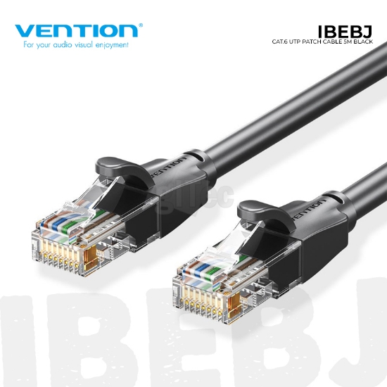 სურათი VENTION IBEBJ CAT6e UTP Patch Cord 5M BLACK