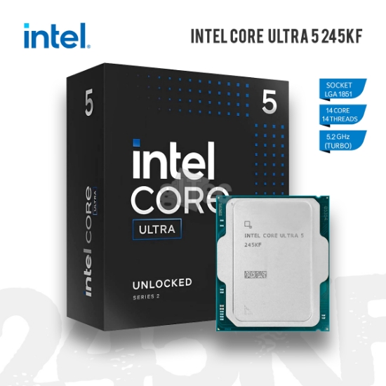 Picture of PROCESSOR Intel Core Ultra 5 245KF BOX 24MB CACHE 5.2GHZ LGA1851
