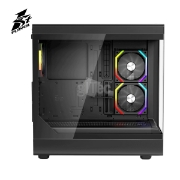 Picture of CASE 1STPLAYER WD8 WD8-BK-2FH7R-1FH7 MID-TOWER BLACK